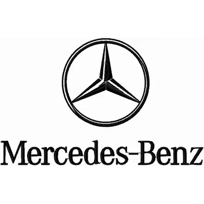 Mercedes-Benz Logo Stitching Pattern for Brands