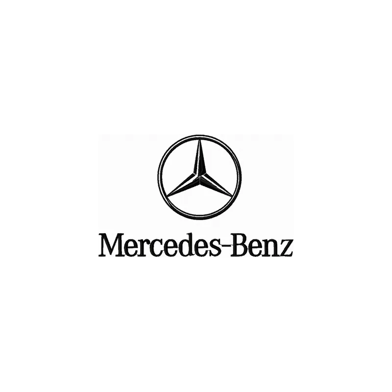 Mercedes-Benz Logo Stitching Pattern for Brands