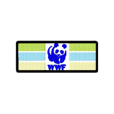 WWF Logo Stitching Pattern for Brand Identity