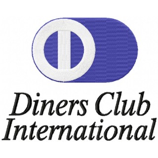 Diners Club International logo embroidery design - Embroidery Design