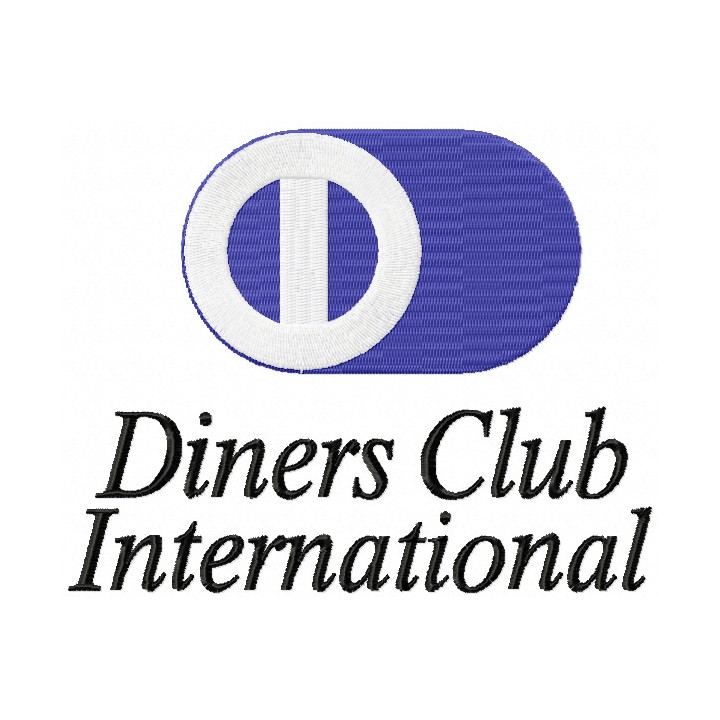 Diners Club International logo embroidery design - Embroidery Design