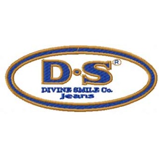 Divine Smile Co. Jeans Logo embroidery design - Embroidery Design