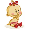 Cute Baby Embroidery Design - Sweet Nursery Motifs