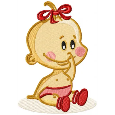 Cute Baby Embroidery Design - Sweet Nursery Motifs