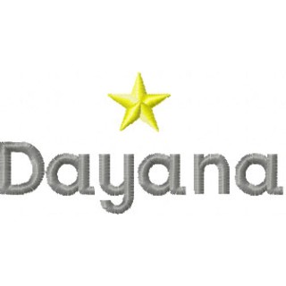 Dayana Logo embroidery design - Embroidery Design