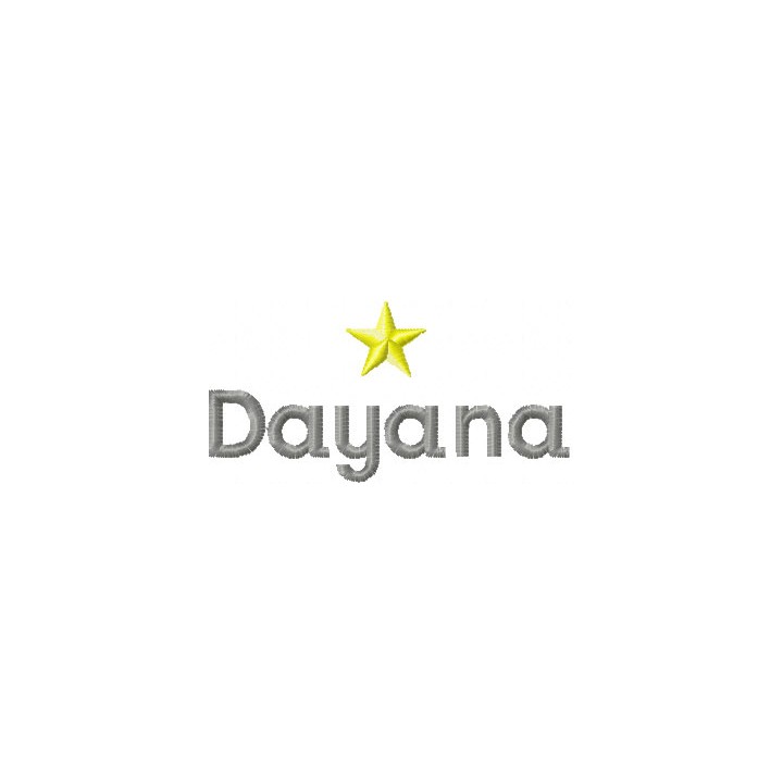 Dayana Logo embroidery design - Embroidery Design