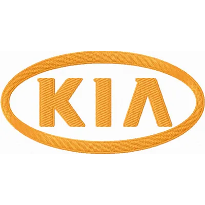 KIA Logo Stitching Pattern for Brand Identity