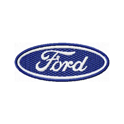 Ford Logo Stitching Pattern for Brand Identity