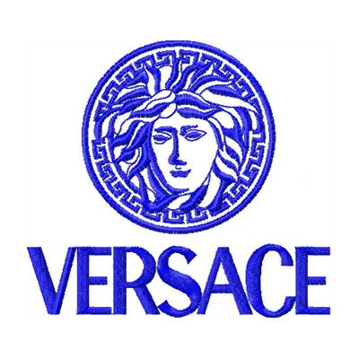 Versace Logo Stitching Pattern for Brand Identity