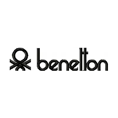 Benetton Logo Stitching Pattern for Brand Identity