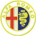 Alfa Romeo Logo Stitching Pattern for Brand Identity