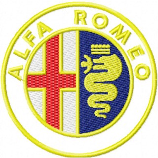 Alfa Romeo Logo embroidery design - Embroidery Design
