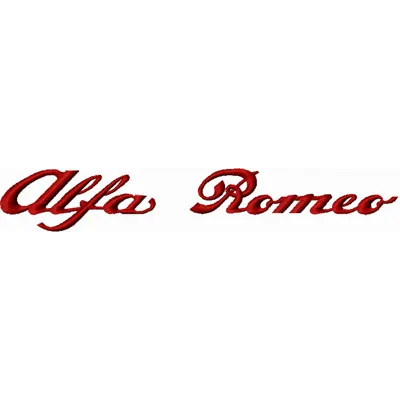 Alfa Romeo Logo Embroidery Pattern for Brand Enthusiasts