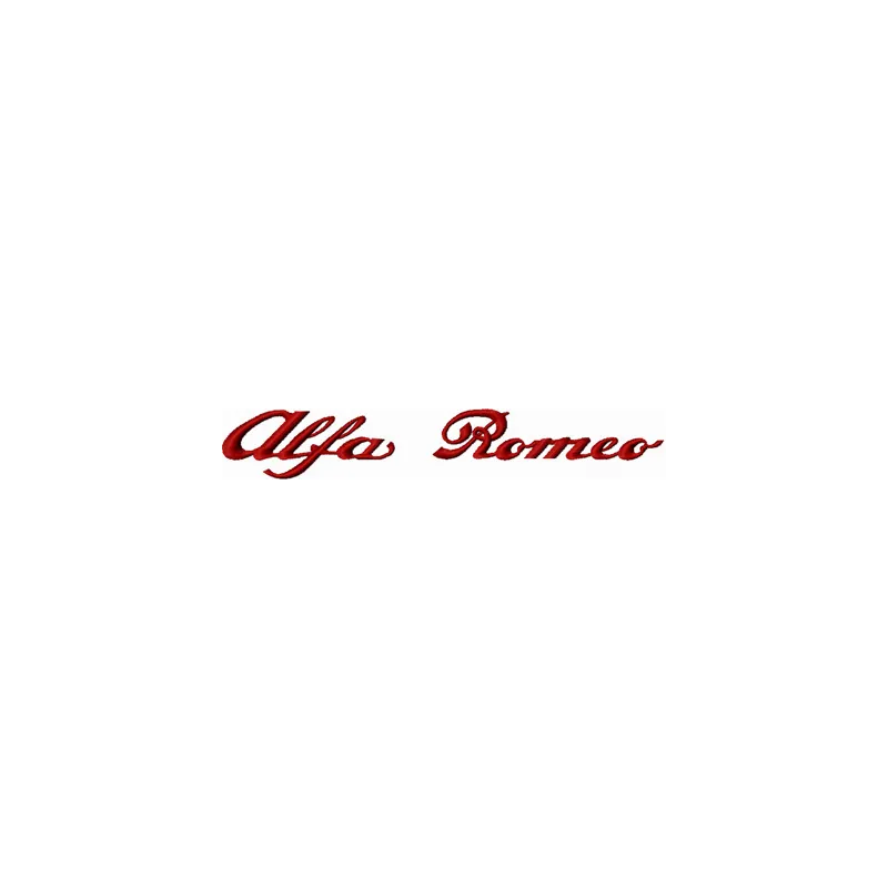 Alfa Romeo Logo Embroidery Pattern for Brand Enthusiasts