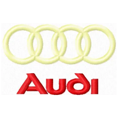 Audi Logo Stitching Pattern for Brand Identity