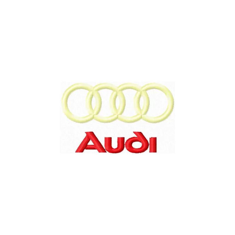 Audi Logo Stitching Pattern for Brand Identity