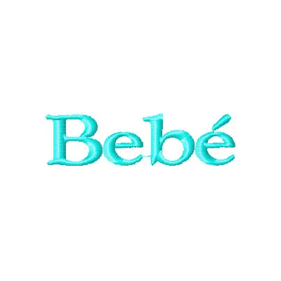 Bebe Logo Stitching Pattern for Brand Identity