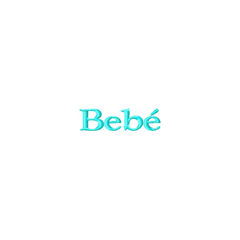 Bebe Logo Stitching Pattern for Brand Identity