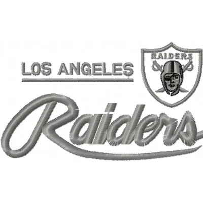 Raiders Logo Stitching Pattern for Sports Fans