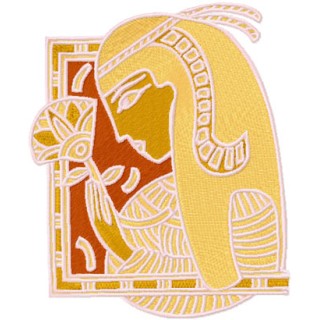 Nefertiti embroidery design - Embroidery Design