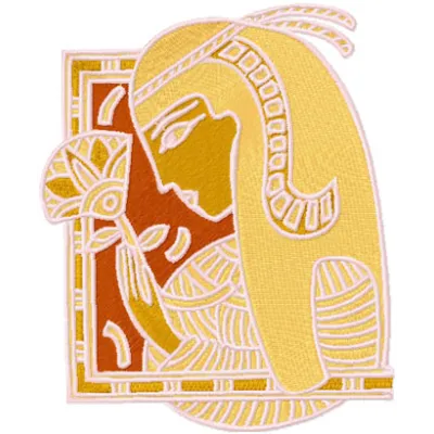 Nefertiti embroidery design - Embroidery Design