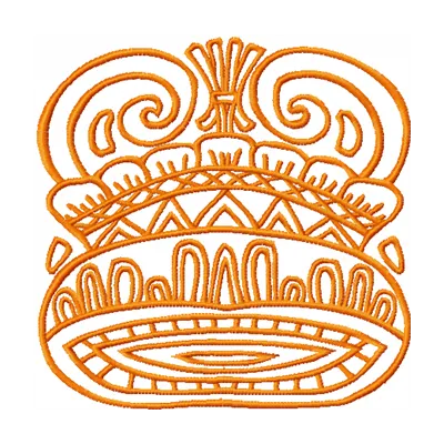 Majestic Royal Helmet Embroidery Design for Creatives