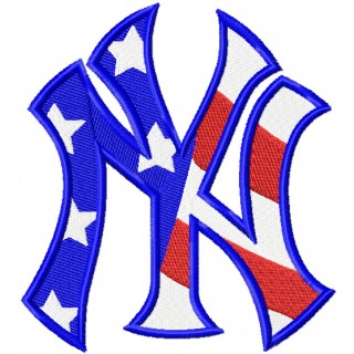 New York Yankees Flag logo embroidery design - Embroidery Design