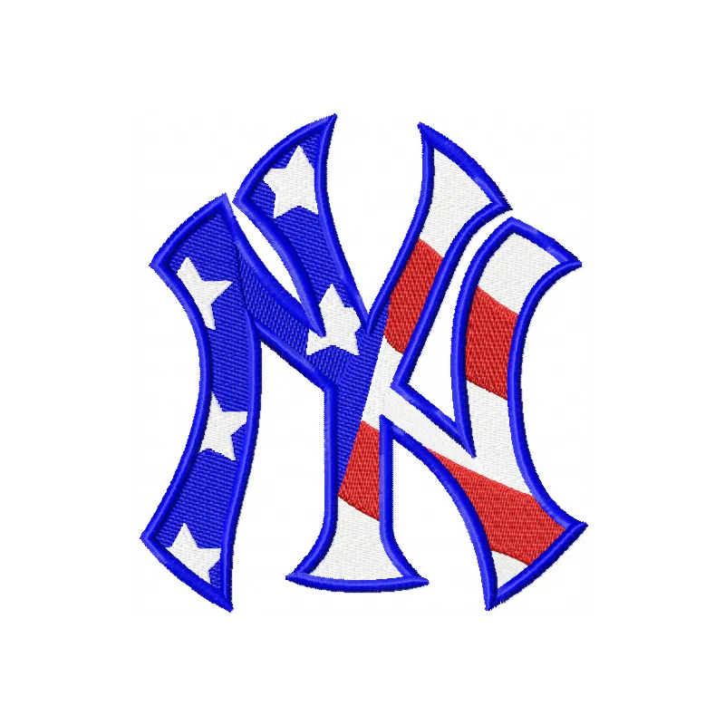 Yankees Flag Logo Stitching Pattern for Sports Fans