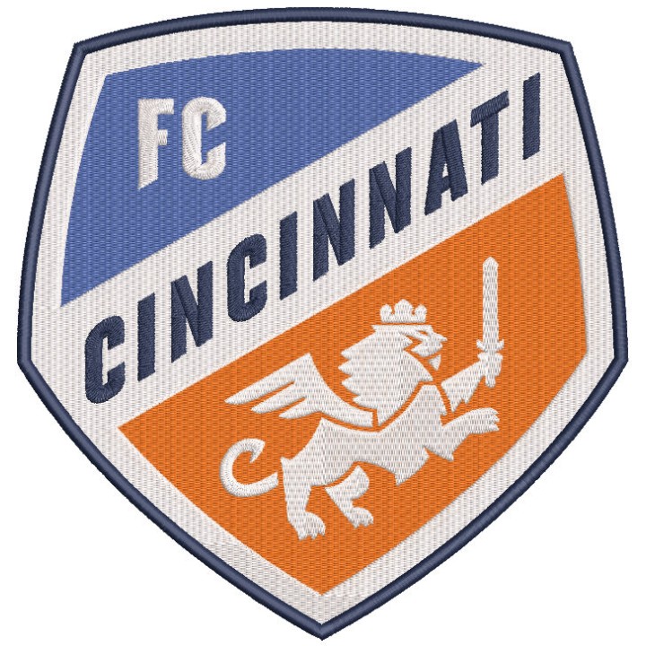 Football Club Cincinnati logo embroidery design - Embroidery Design