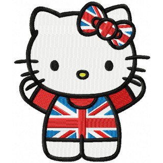 Kitten Great Britain embroidery design - Embroidery Design