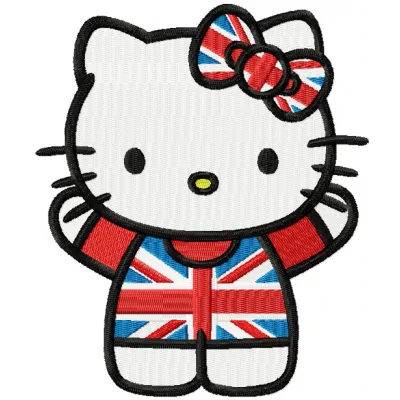 Charming Kitten Great Britain Stitching Pattern