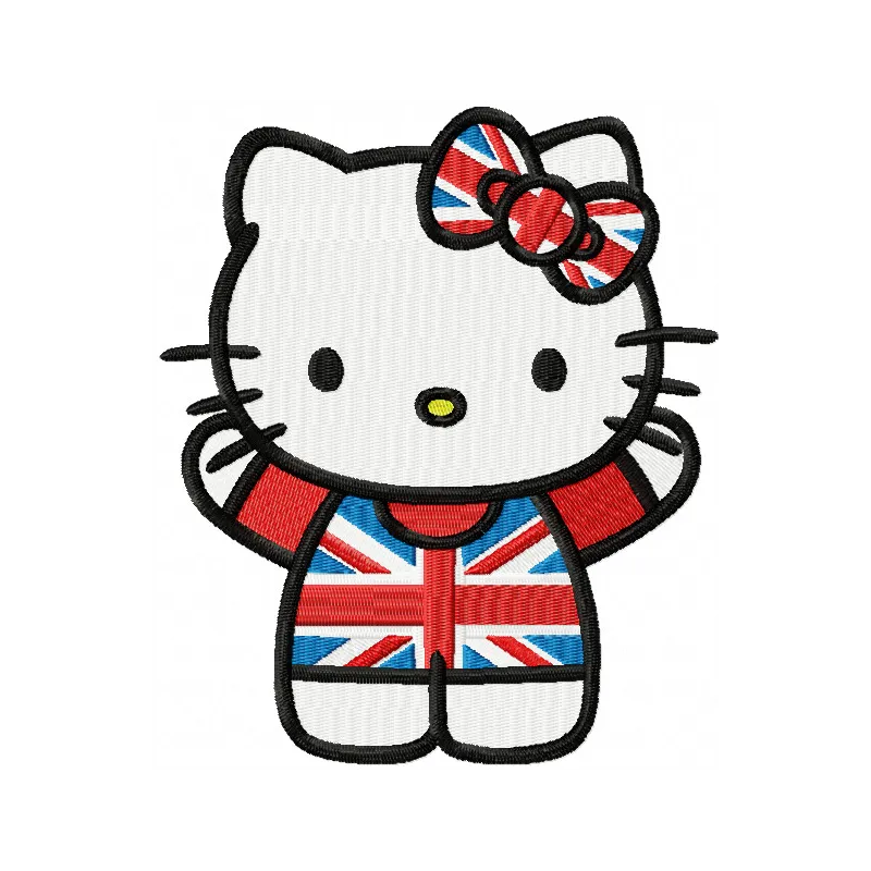 Charming Kitten Great Britain Stitching Pattern