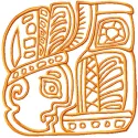 My Friend Embroidery Design: Ancient Maya Art