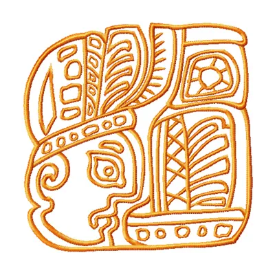 My Friend Embroidery Design: Ancient Maya Art