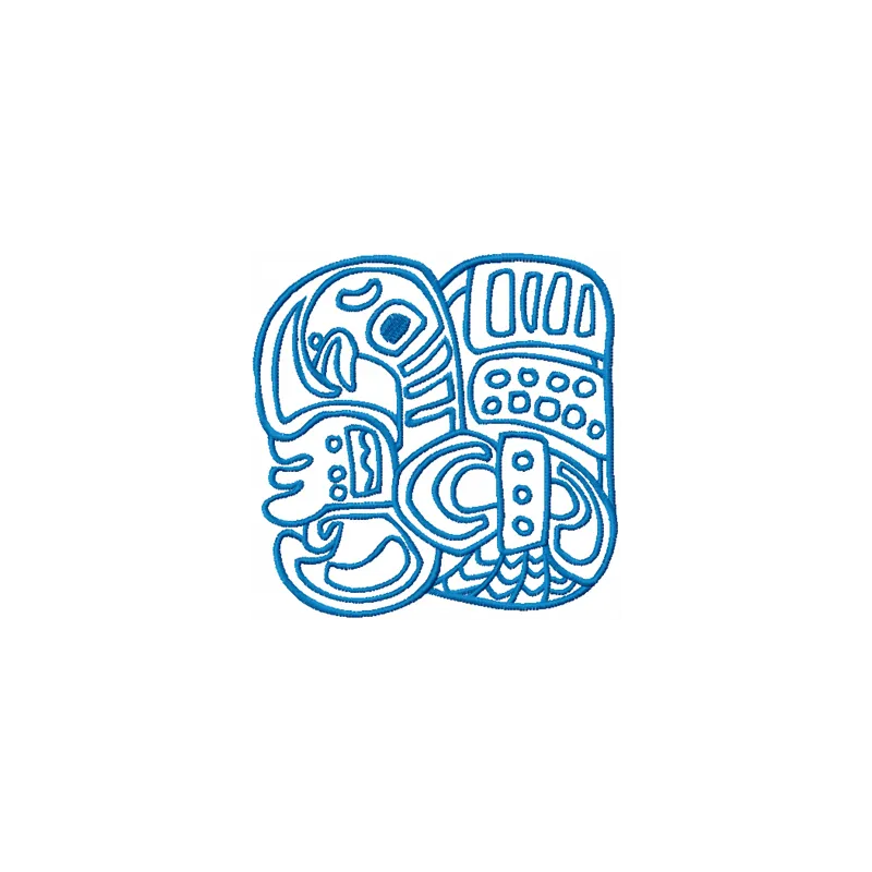 Window to the World Embroidery Design - Art of Ancient Maya