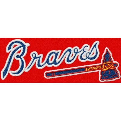 Atlanta Braves Wordmark Logo embroidery design