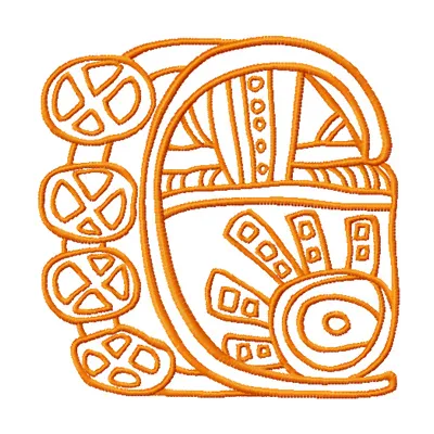 Charming Friendly Table Embroidery Design