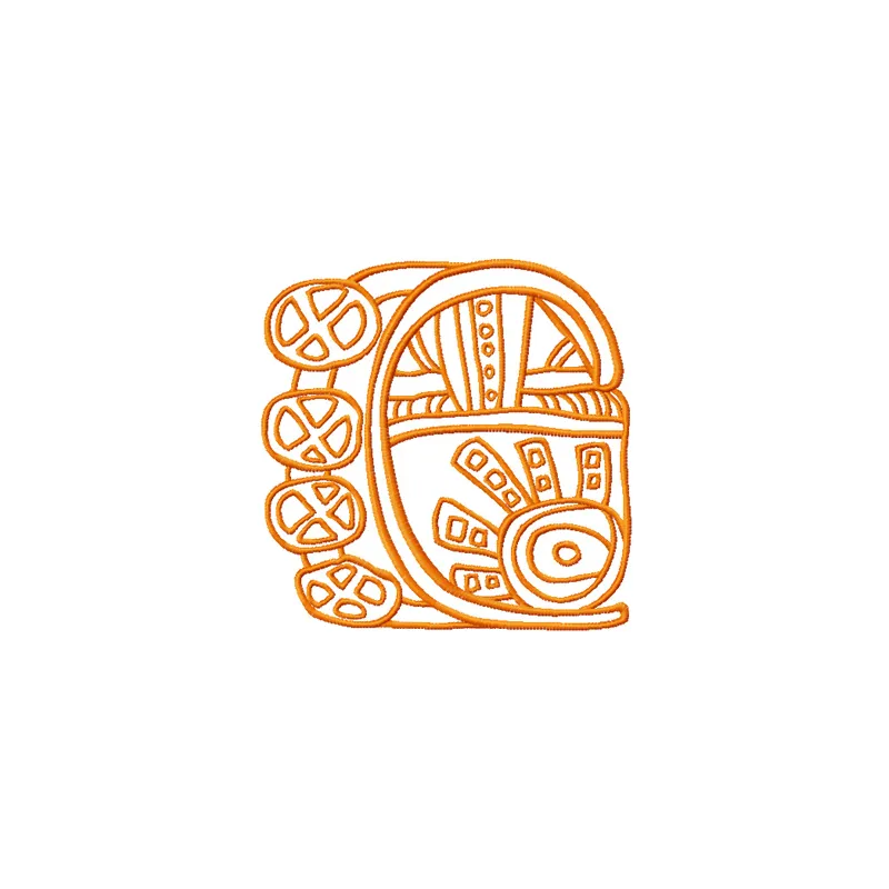 Charming Friendly Table Embroidery Design