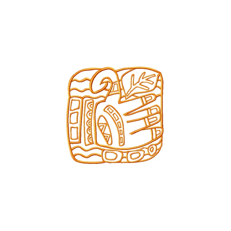 Friend's Hand Embroidery Design - Ancient Maya Art