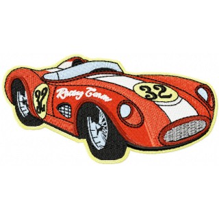 Retro Sport car embroidery design - Embroidery Design
