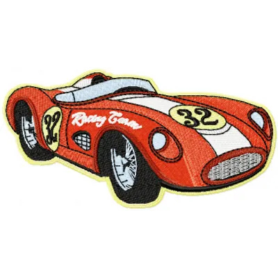 Vintage Sports Car Stitching Pattern for Auto Enthusiasts