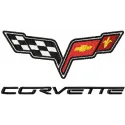 Corvette Logo Stitching Pattern for Car Enthusiasts