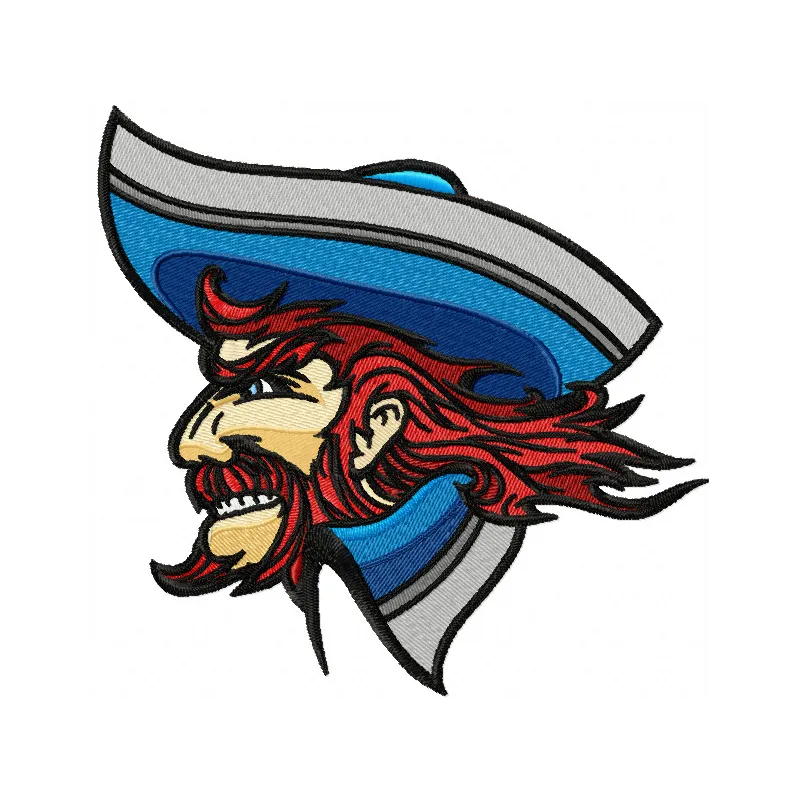 Pirate mascot embroidery design - Embroidery Design