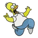 Homer Simpson Cartoon Stitching Pattern