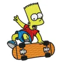 Bart Skateboard Stitching Pattern for Fans