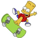 Bart Simpson Skater Boy Stitching Pattern