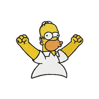 Homer Simpson Happy Stitching Pattern for Fans