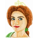 Princess Fiona 1  embroidery design - Embroidery Design