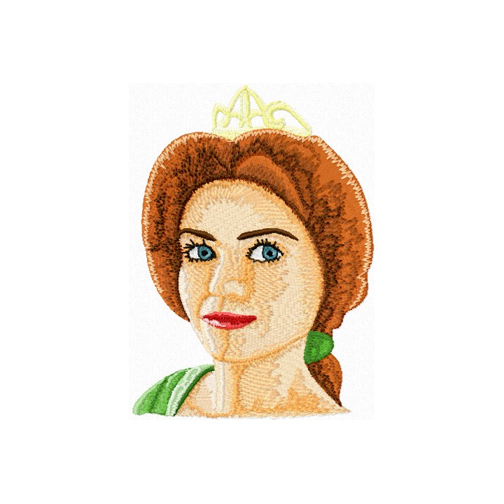 Princess Fiona 1  embroidery design - Embroidery Design
