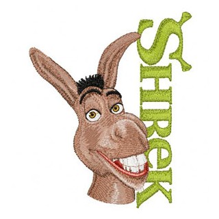 Donkey with Logo embroidery design - Embroidery Design